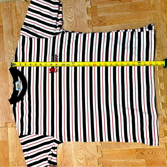 VTG Hot Stuff The Little Devil Striped Shirt Small Fits Large Harvey Comics 2000 - Picture 9 of 12